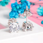 Round Cut Diamond Stud Earrings - Kinaara Jewels