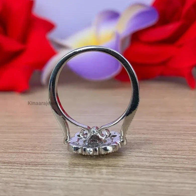 1Ct Round Cut Diamond Vintage Style Filigree Engagement Ring