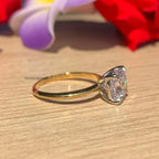 3 carat lab grown cushion cut diamond