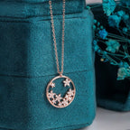 flower design lab grown diamond pendant