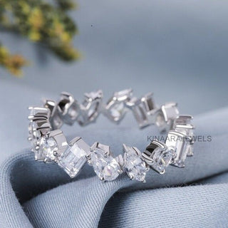 mixed shape diamond ring