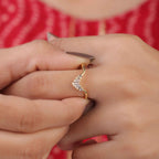 Baguette Moissanite Curved Wedding Band for Women - Kinaara Jewels1
