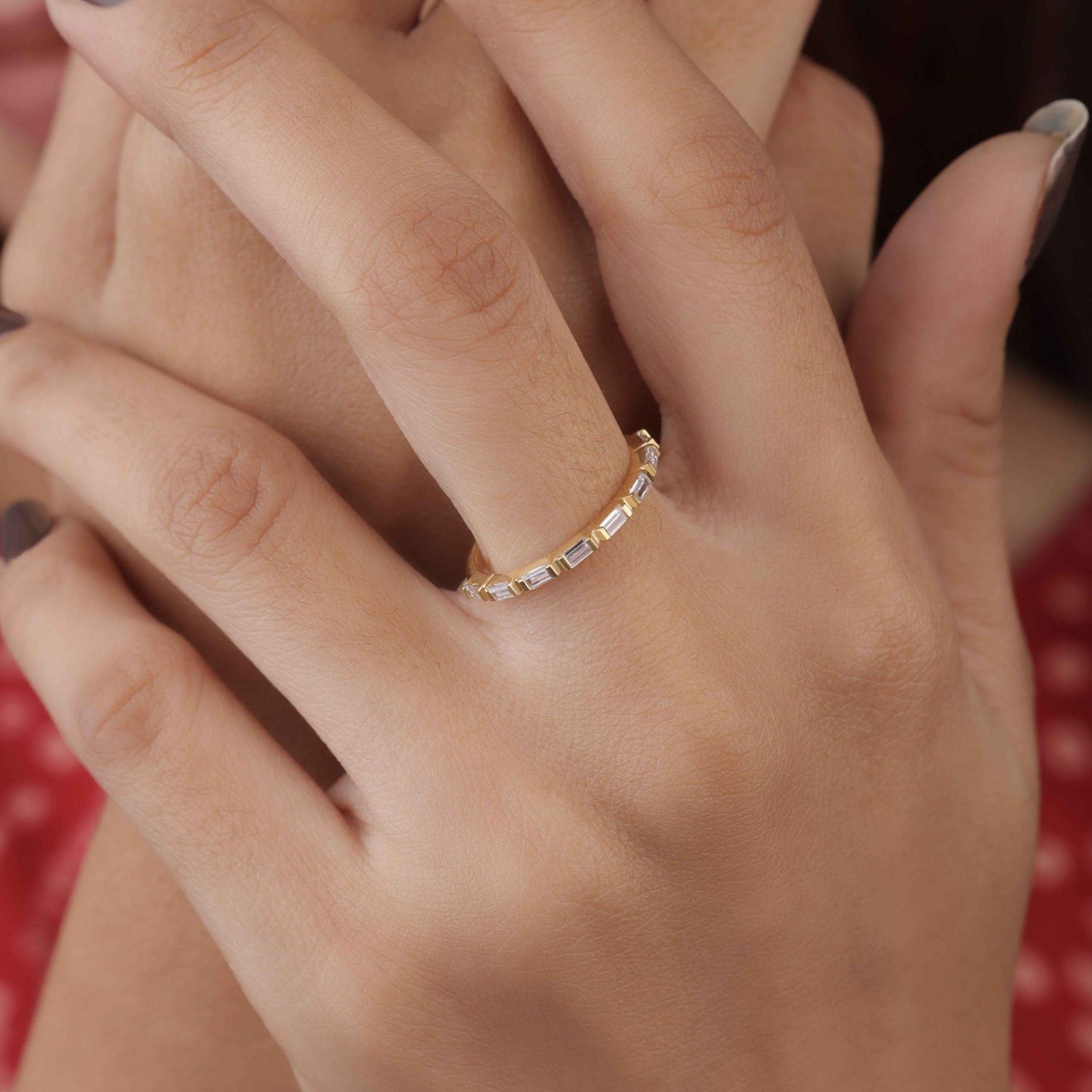 Bar Set Half Eternity Band