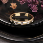 Flash Set Lab Grown Diamond Half Eternity Matching Wedding Band			