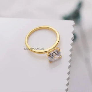 Cushion Cut Lab Grown Diamond Engagement Ring