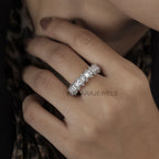 baguette diamond wedding band