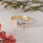 Oval Cut Lab Grown Diamond Solitaire Engagement Ring