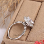 oval cut lab grown diamond ring