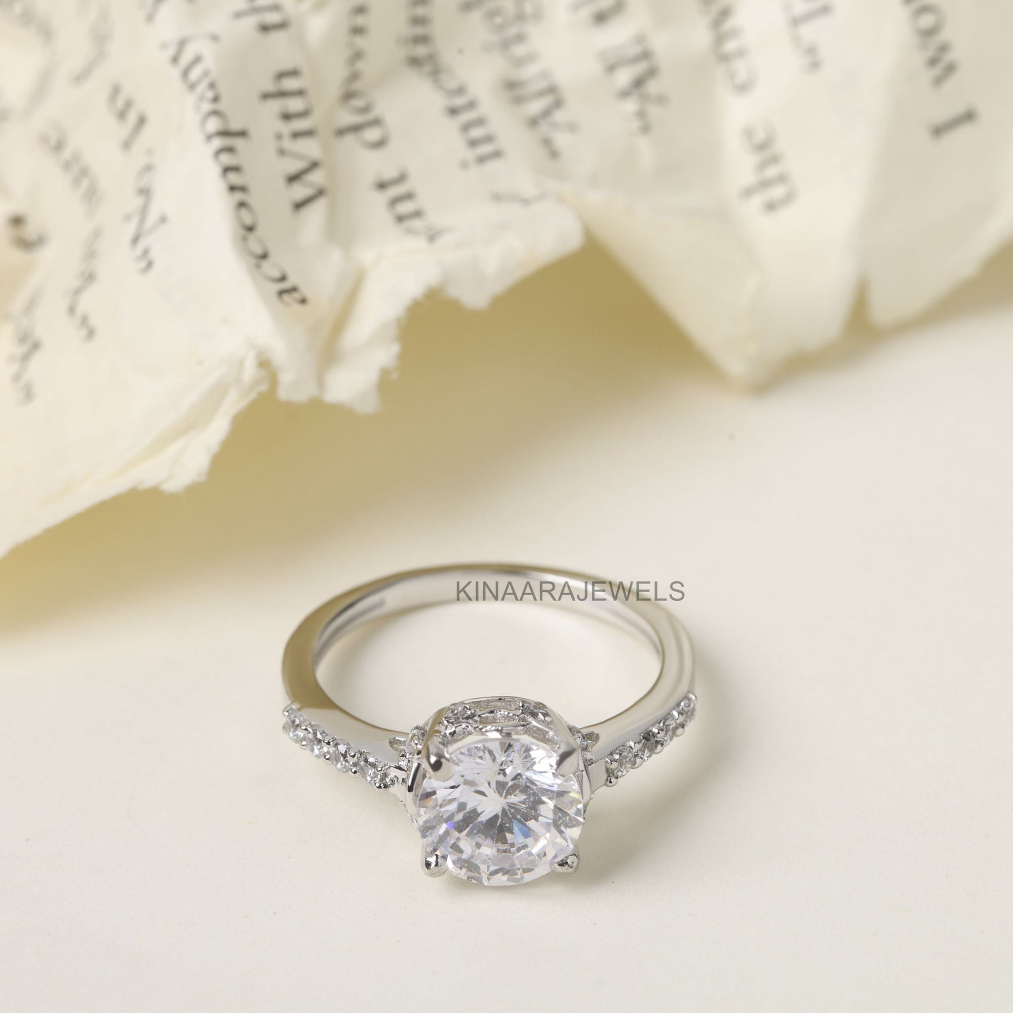 Round Cut Diamond Engagement Ring - Kinaara Jewels