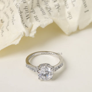 Round Cut Diamond Engagement Ring - Kinaara Jewels