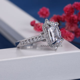 hidden halo engagement ring