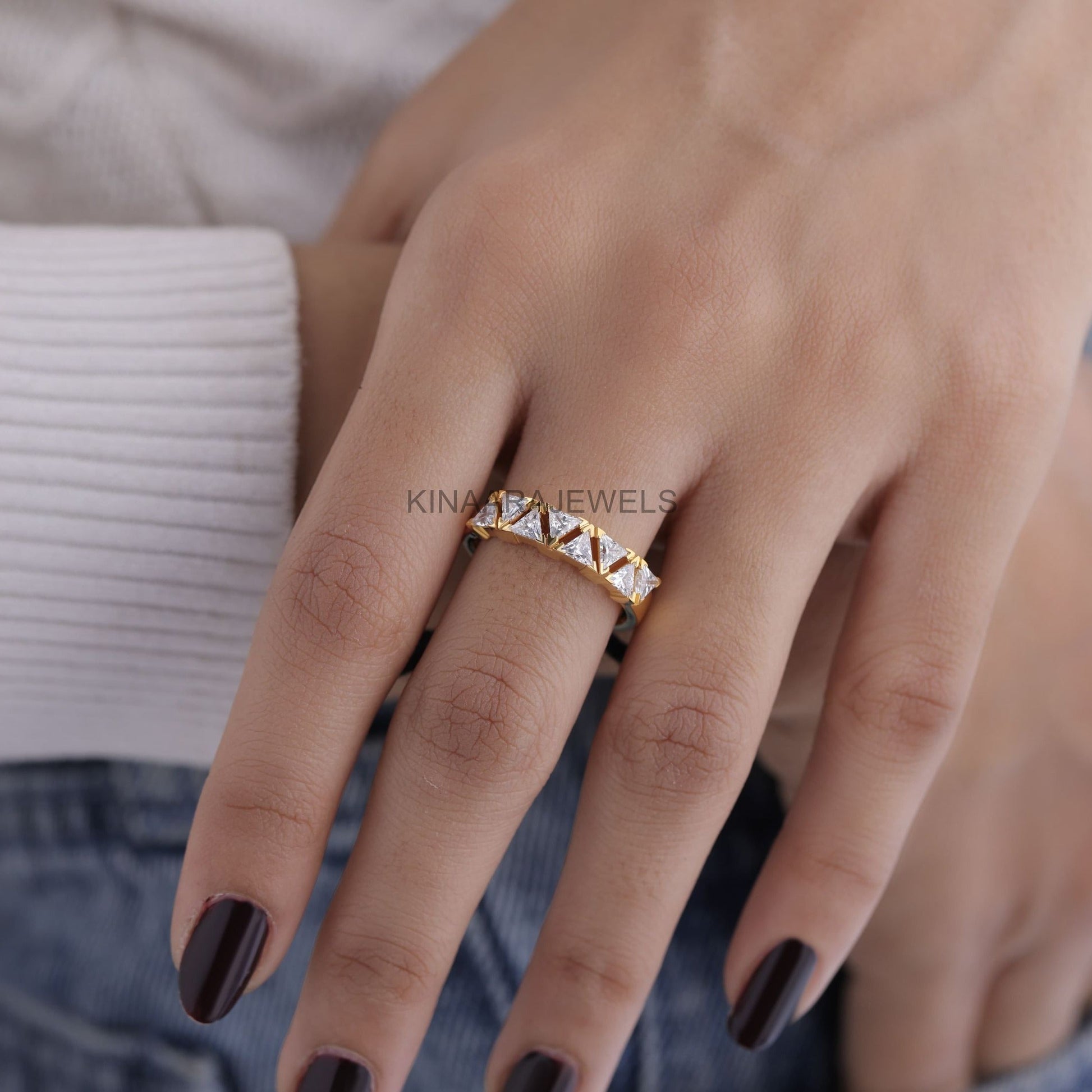 trillion cut lab grown diamond