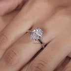 pear shaped diamond engagement ring