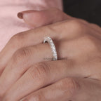 lab created diamond wedding band