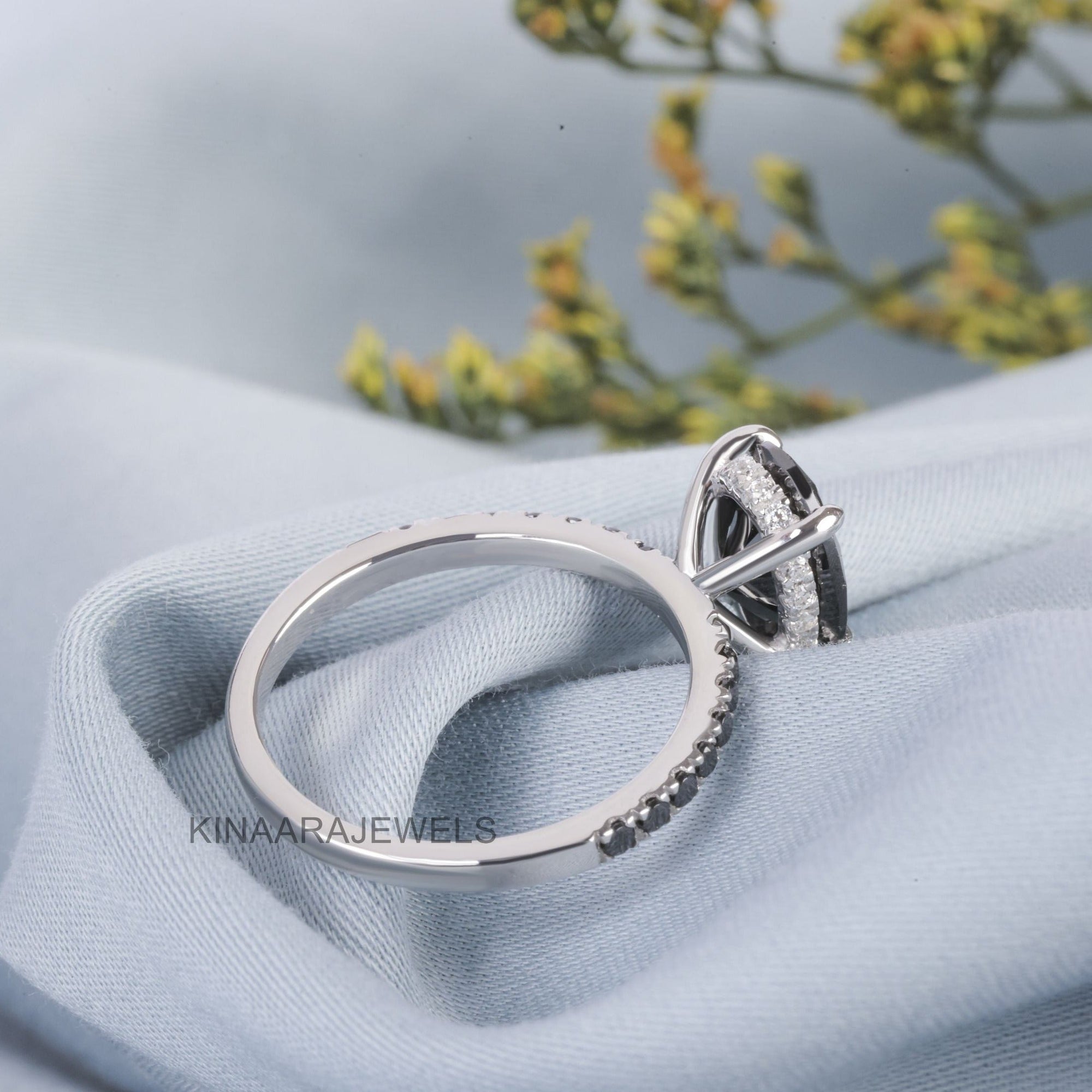 oval solitaire engagement ring