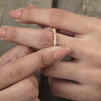 baguette and round diamond eternity band2