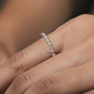 bubble diamond eternity band