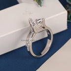 7 mm Triangle Moissanite Solitaire Ring - Kinaara Jewels