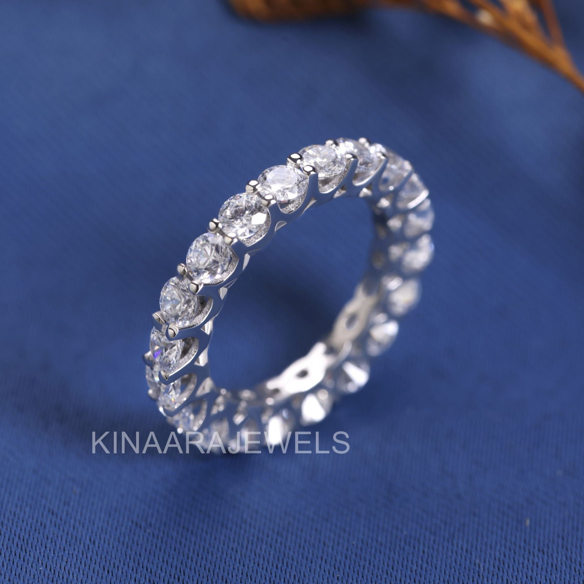 Round Cut Lab Grown Diamond Eternity Band