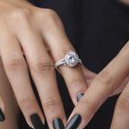 Round Cut Lab Grown Diamond Split Shank Engagement Ring