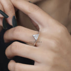 1 CT Triangle Lab Grown Diamond Ring			