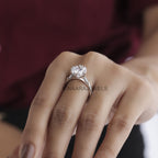 elongated cushion engagement ring