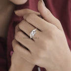 botanical solitaire ring