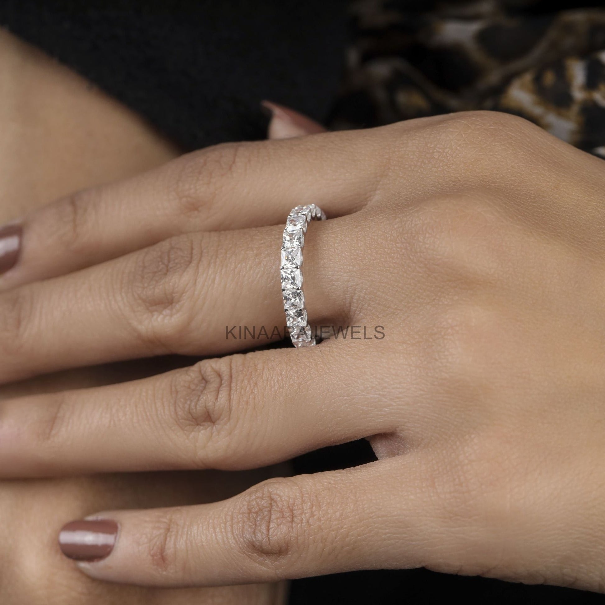 princess cut eternity ring