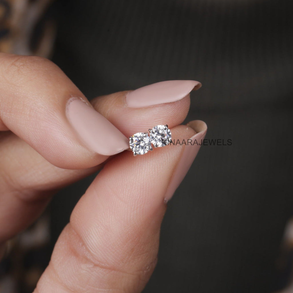 diamond stud earrings