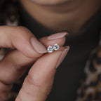 lab grown diamond stud earrings