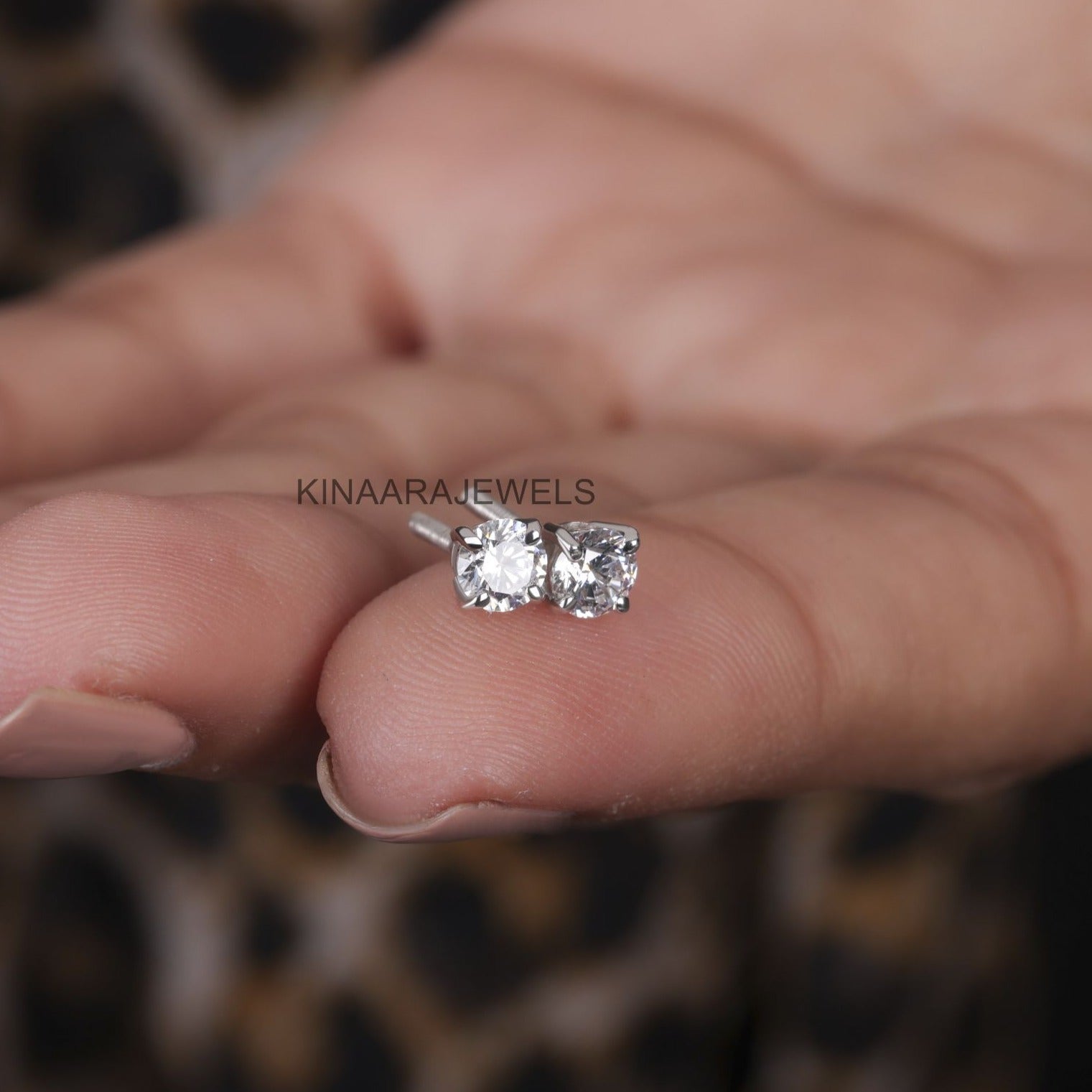 lab grown diamond earrings