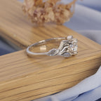 Trillion Cut Lab Grown Diamond Botanical Ring - Kinaara Jewels