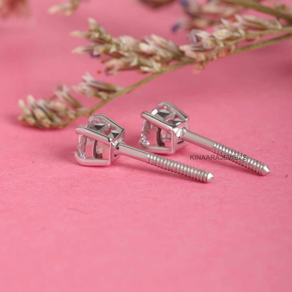 Round Cut Diamond Stud Earrings - Kinaara Jewels