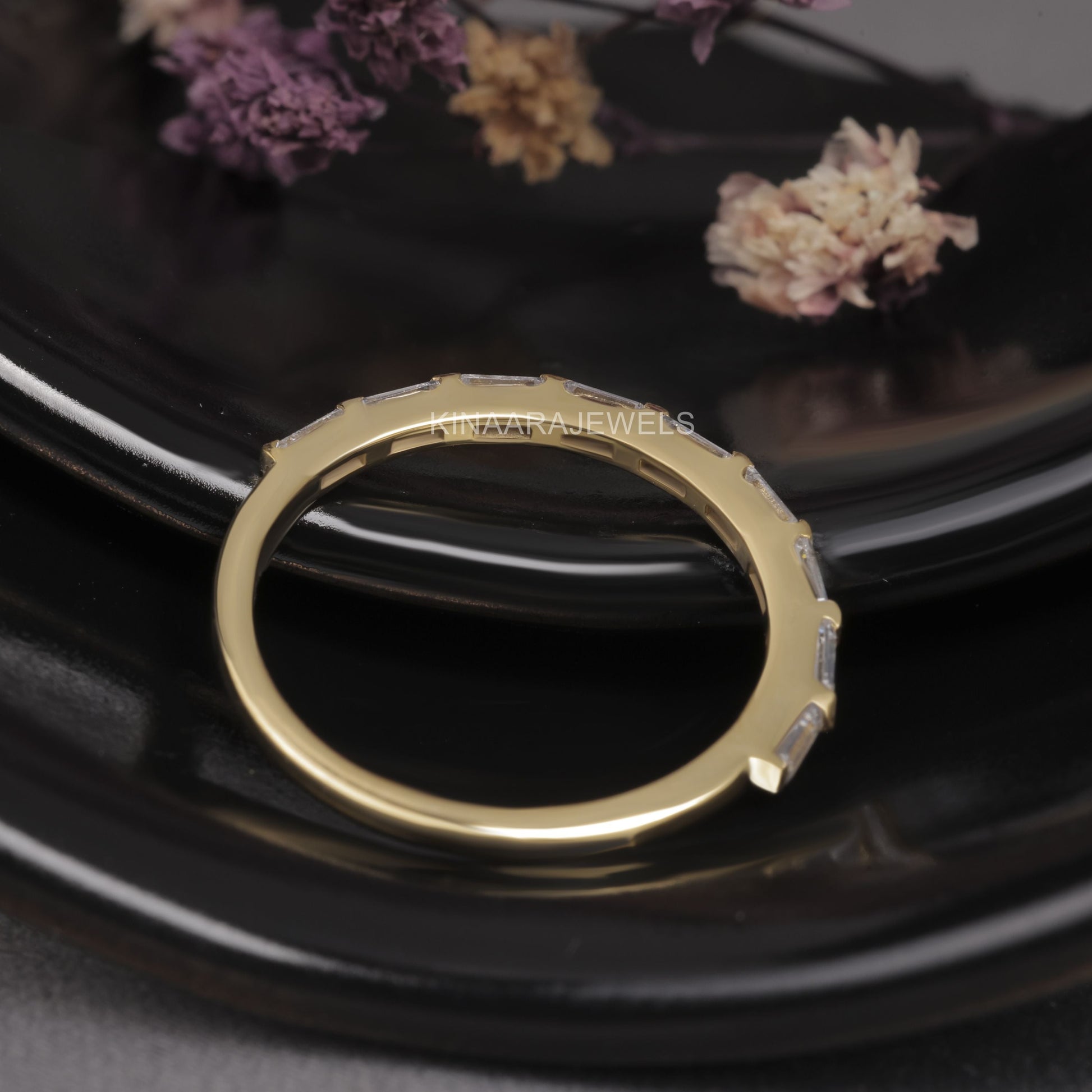 Bar Set Half Eternity Band
