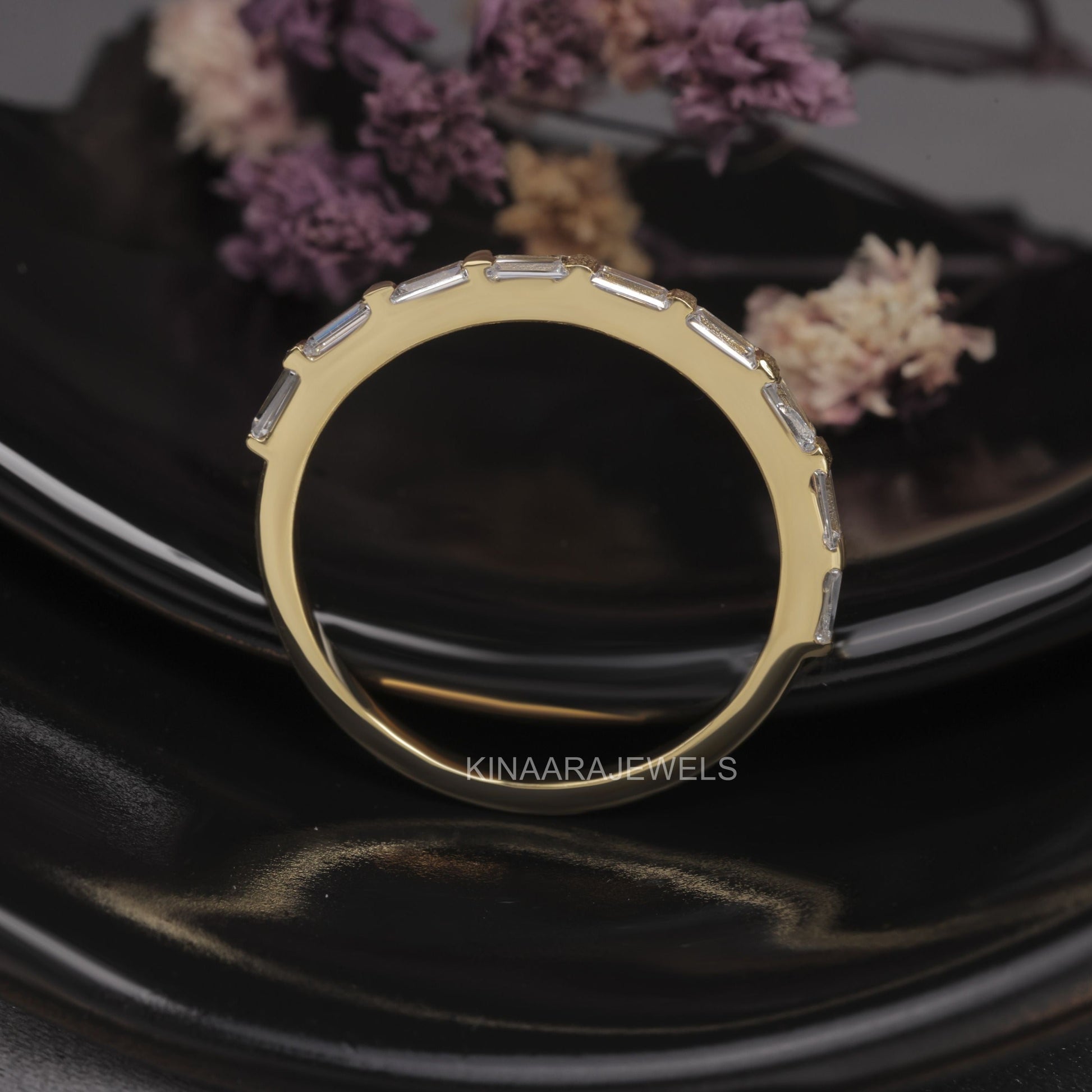 half eternity wedding band
