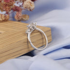 east west radiant cut moissanite diamond