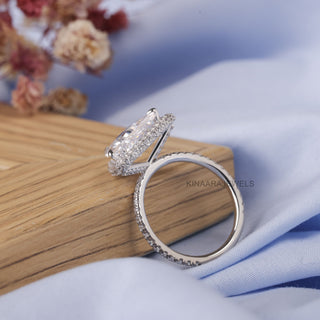 Triangle Cut Moissanite Engagement Ring - Kinaara Jewels2