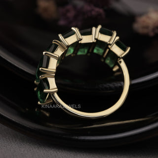 Seven Emerald Gemstone Ring - Kinaara Jewels1