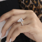 Triangle Cut Moissanite Engagement Ring - Kinaara Jewels4