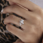 Radiant Cut Moissanite Engagement Ring					