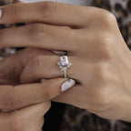 Radiant Cut Moissanite Engagement Ring9