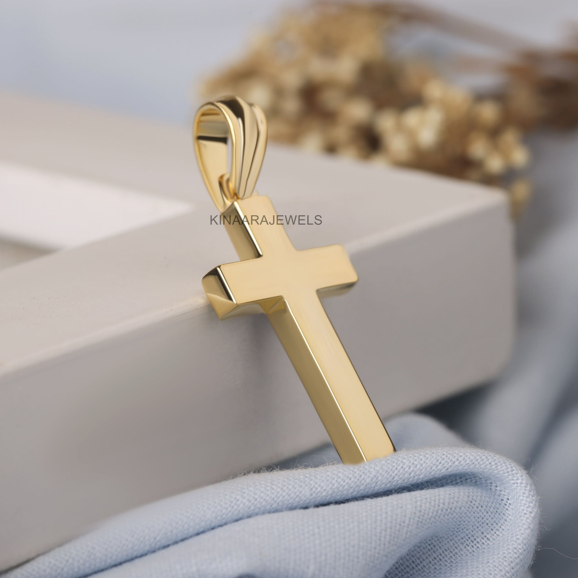 Christ Cross Ruby Pendant - Kinaara Jewels