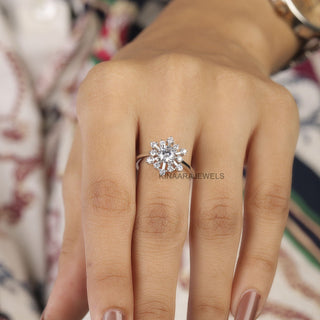 Snowflake Lab Grown Diamond Engagement Ring