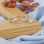 3 CT Cushion Cut Diamond & Hidden Halo Solitaire Ring - Kinaara Jewels