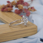 Vintage Snowflake Diamond Halo Engagement Ring - Kinaara Jewels