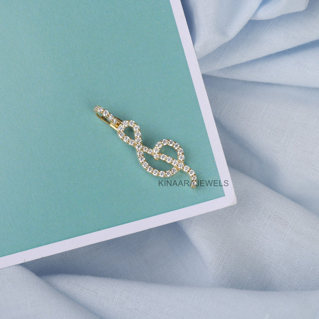 Musical Note Lab Grown Diamond Pendent for Women1