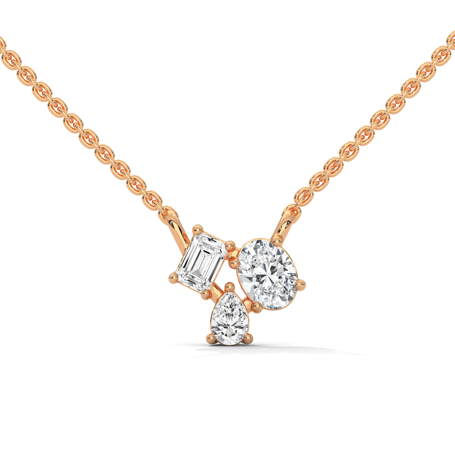 lab created diamond pendant