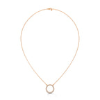 lab grown diamond circle pendent