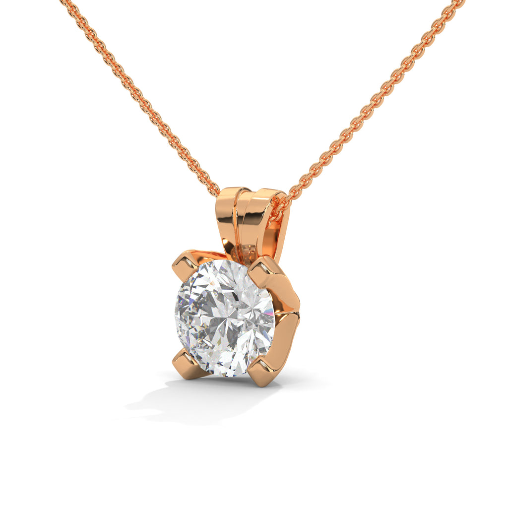 lab grown diamond solitaire necklace