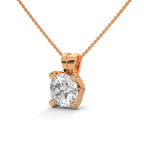 lab grown diamond solitaire necklace